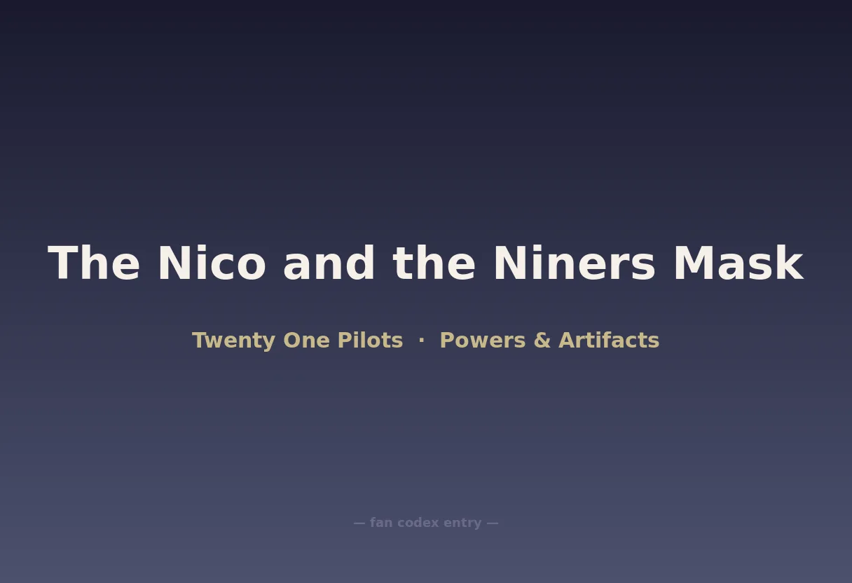 The Nico and the Niners Mask