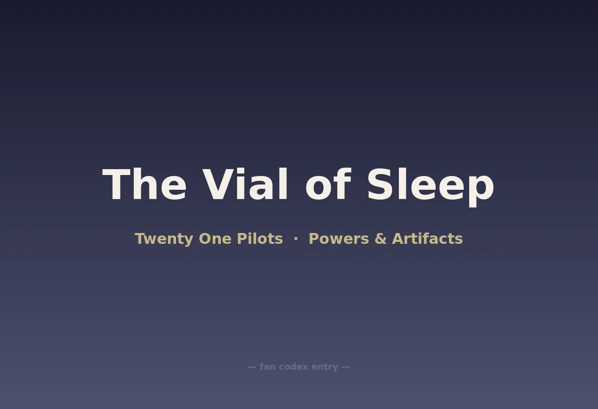 The Vial of Sleep